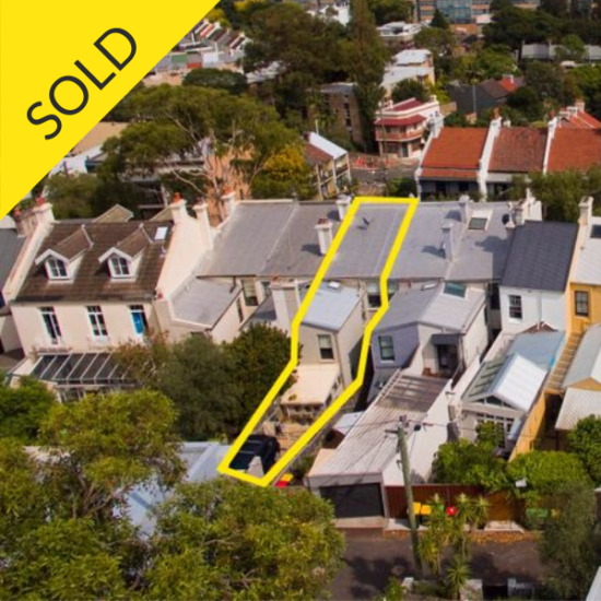 69 Glenmore Road Paddington aerial view